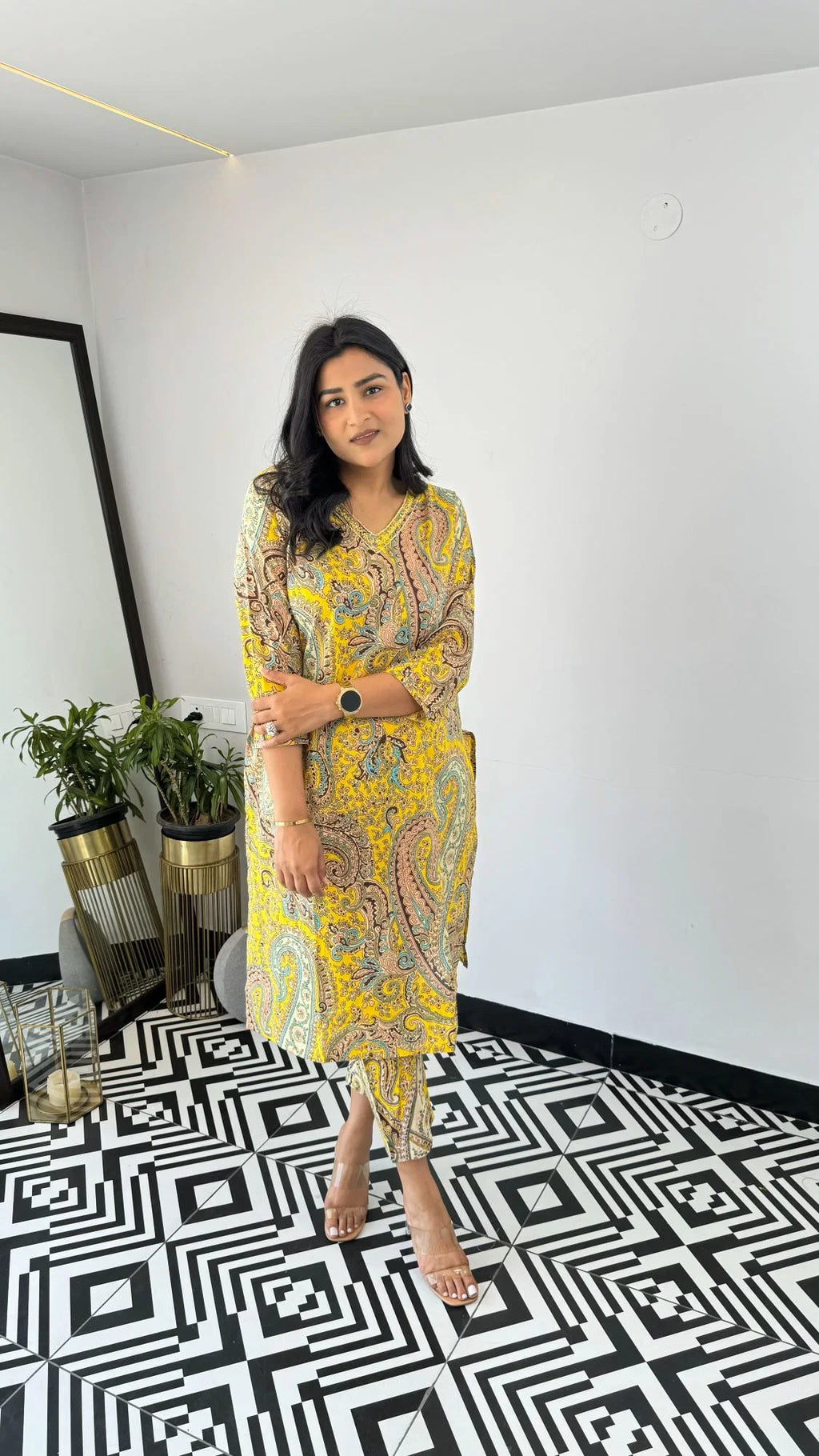Dhruvi 456 Viscose Printed Kurti With Bottom