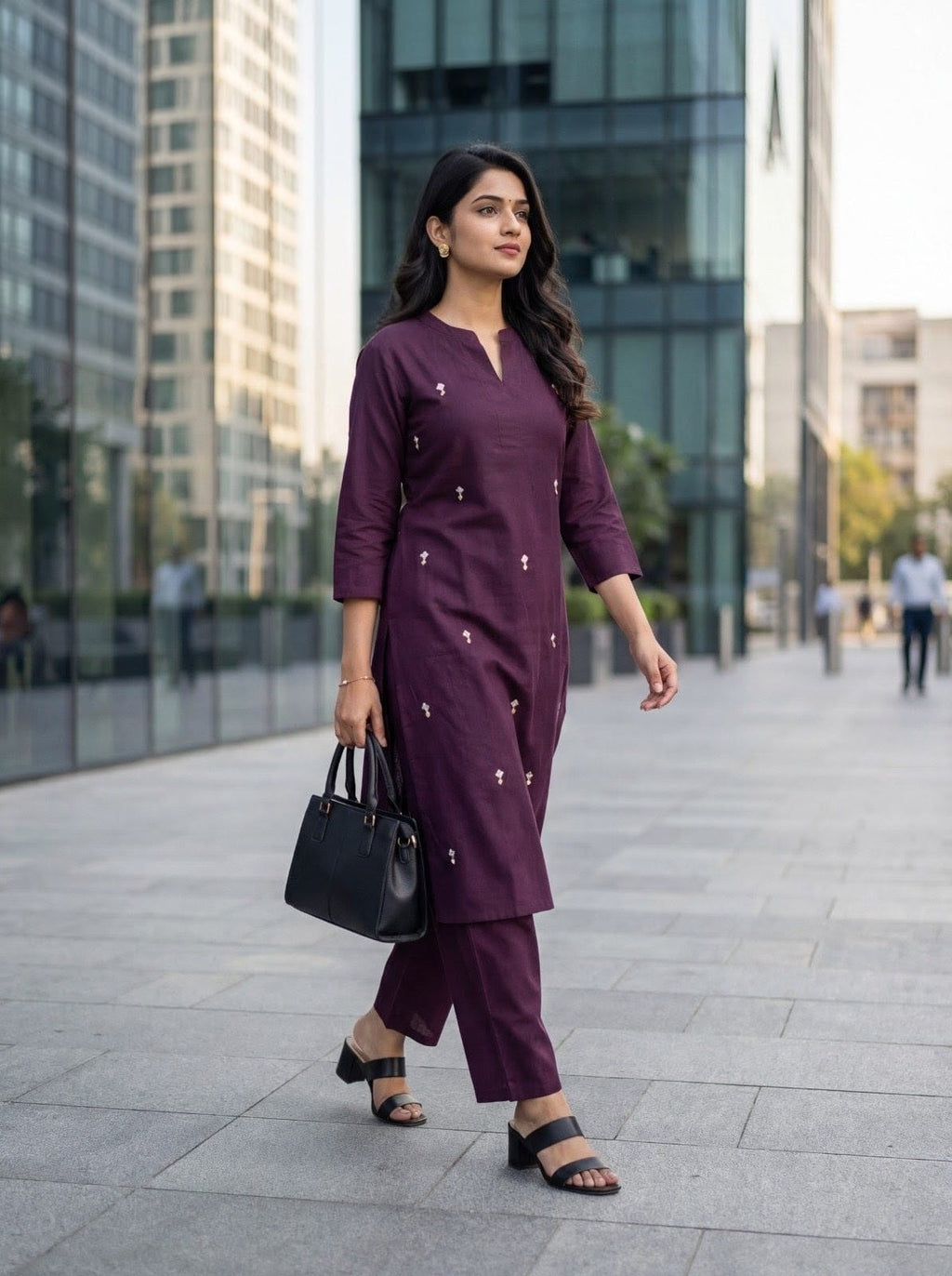 A-Line Kurti + Plazzo