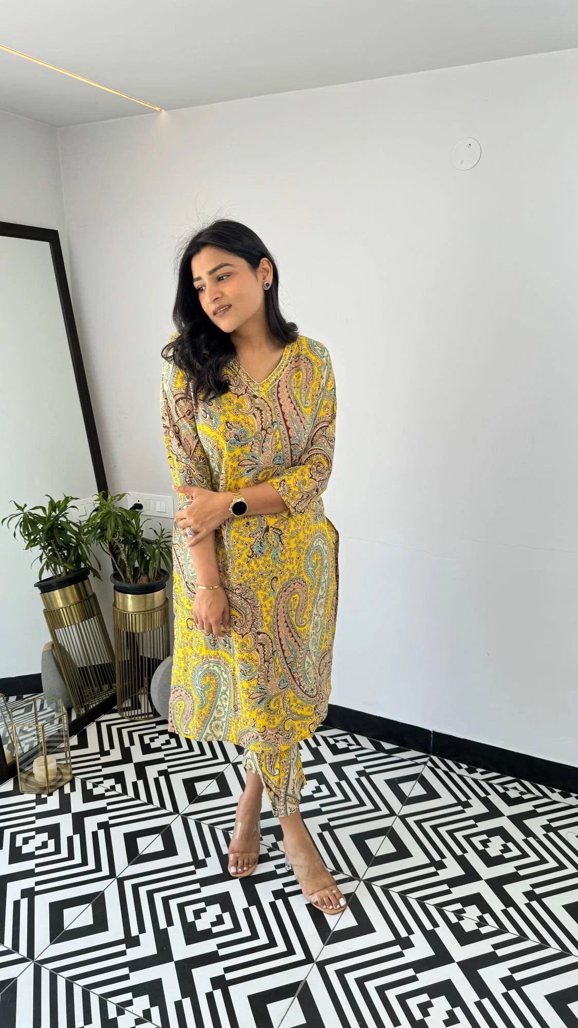 Dhruvi 456 Viscose Printed Kurti With Bottom