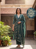 A-LINE KURTI + PLAZZO+ DUPPATA