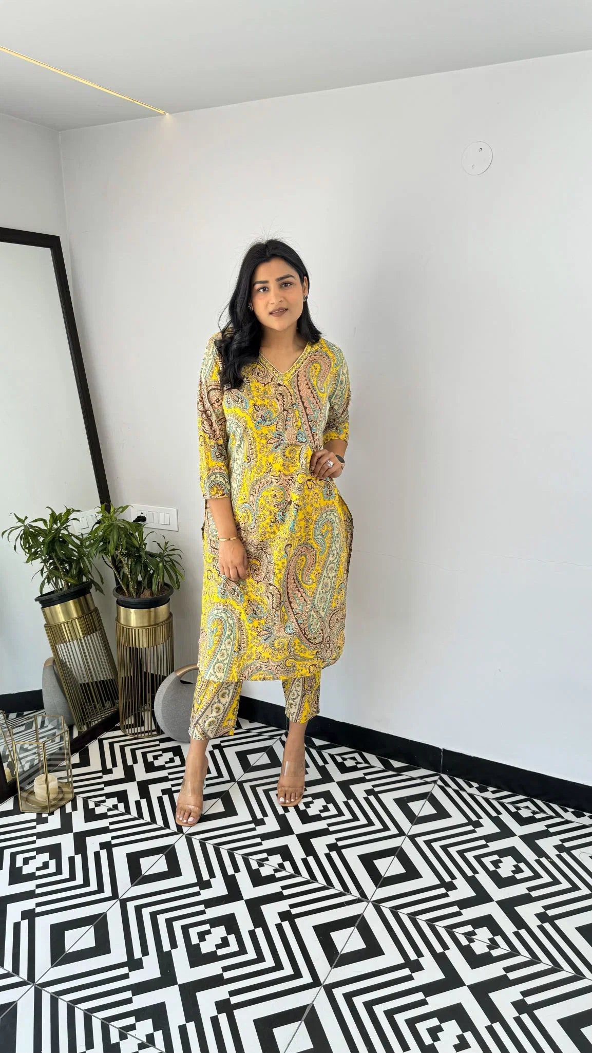 Dhruvi 456 Viscose Printed Kurti With Bottom