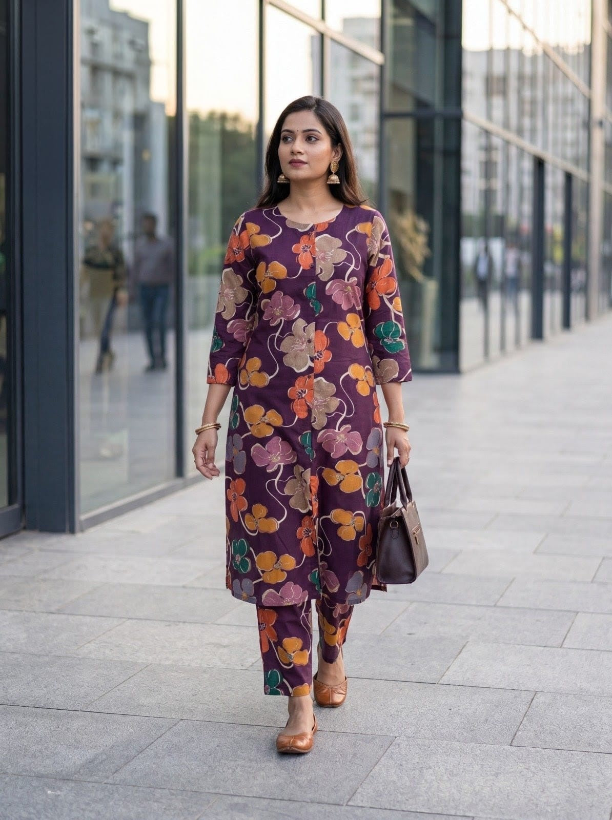A-Line Kurti + Plazzo (2PCS)